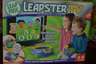 New Leapster TV Leapfrog Learning system plug in play joystick stylus