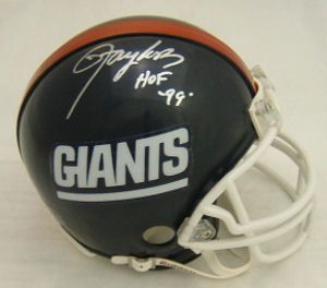 Lawrence Taylor Signed New York Giants Mini Helmet HOF
