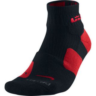 Nike Dri Fit 2 PR Lebron James Elite Socks Black Red SZ4521 062 8 12 L