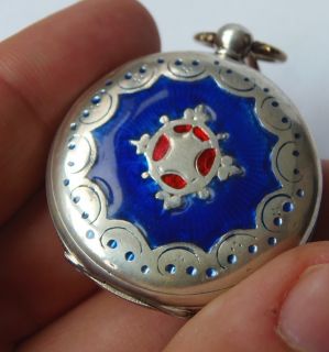 Century Silver Enamel Le Roy Pocket Watch for Ottoman Market