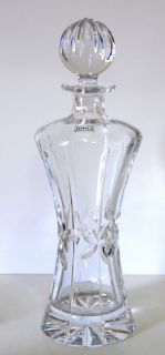 Towle Lead Crystal Decanter Eames Cut Pattern Acid Etched Logo Made in