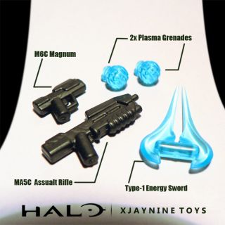 LEGO Custom Halo Reach Weapon Pack for Minifigs Great Match for Master