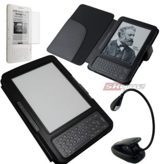 Case Cover LED Reading Light LCD Screen Protector For  Kindle 3