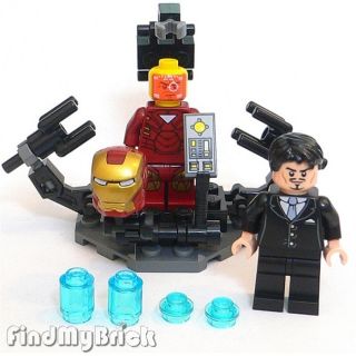Lego Super Heroes Custom Suit Up Gantry Anthony Tony & Iron Man