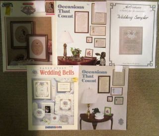 Leaflet Books Cross Stitch Wedding Anniversay, Occasions Leisure Arts