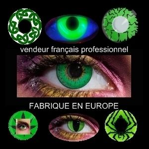 Lentille de Couleur Verte Lens Color Contact US Vampire Chat Neuf 400