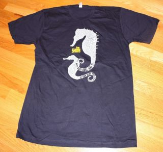The Shins Blue Shirt Seahorse Graphic Logo Many Sizes