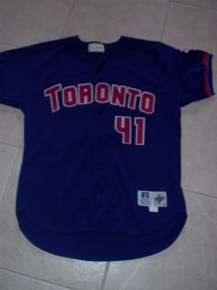 1998 Toronto Blue Jays Pat Hentgen Game Worn Used Jersey 96 CY Young