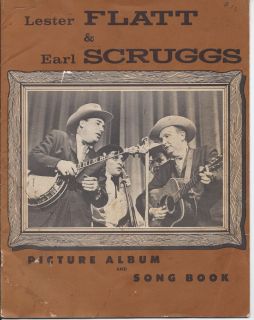 VINTAGE ORIGINAL 1960s LESTER FLATT EARL SCRUGGS PICTURE ALBUM AND