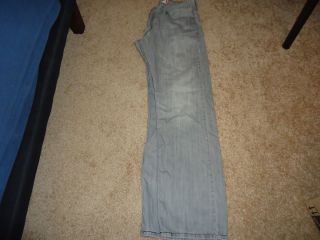Levis Jeans 514 Slim Straight Mens 33x32 Gray Grey Gently Worn