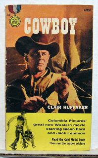 Vintage Movie Paperback Book Cowboy Ford Lemmon