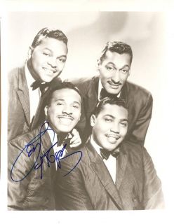 D2008 The Four Tops Signed Levi Stubbs Baby I Need Your Loving