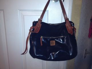 Dooney Bourke Venus Nina Large Patent Leather Handbag Tote