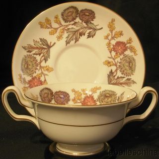 Wedgwood Lichfield Cream Soup Bowl and Saucer