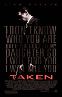 Taken Liam Neeson Movie Poster