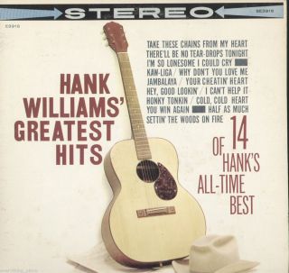 Hank Williams Greatest Hits Vinyl LP Record Album