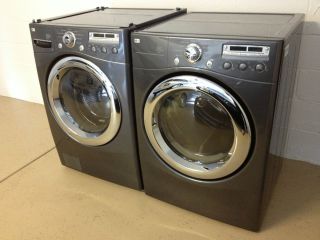 LG Front Load Washer Electric Dryer Set Grey Thousand Oaks CA