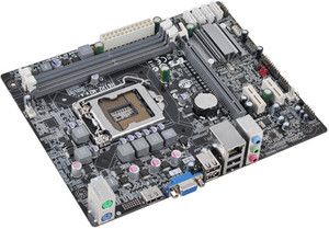 ECS Intel CPU.Socket H2 / LGA 1155.H61H2 M2(1.0)..DDR3 MicroATX