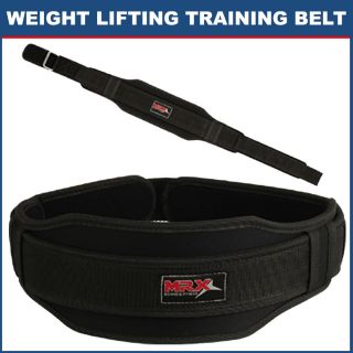 Black Weight Lifting Belt Gym Fitness Back Support Size Large