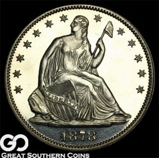 Seated Liberty Half Dollar CAMEO PROOF SUPERB GEM PF REMARKABLE PROOF