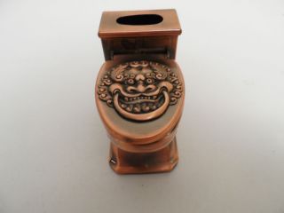 Novelty Toilet Lighter Holder with Ashtray