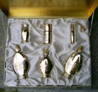 Vintage 6 PC Evening in Paris Gold Gift Set in Box