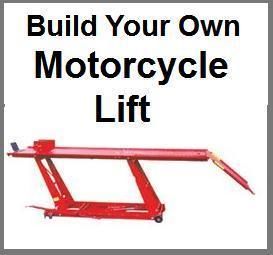 Motorcycle Lift Workbench DIY Construction Instructions Harley Honda