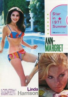 LINDA HARRISON bikini ANN MARGRET STEVE McQUEEN 1971 JPN PICTURE