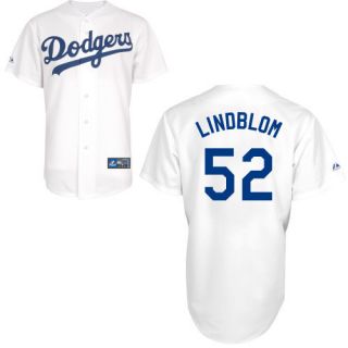 Los Angeles Dodgers Replica Josh Lindblom Home Majestic Jersey