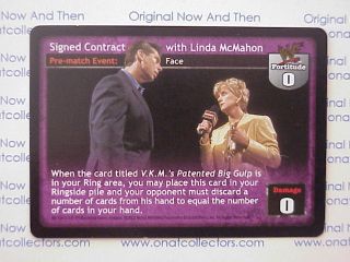 Raw Deal WWE V5 0 Mania Signed Contract with Linda McMahon