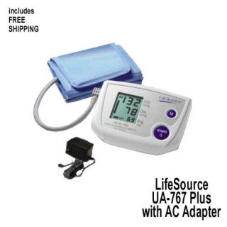 New LifeSource UA 767PAC Deluxe One Step BP Monitor