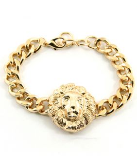 GOLD Animal Lion Bracelet Jewelry Rihanna hot trend Basketball KJL