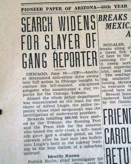 Jake Lingle Murder Al Capone Gangsters Sharkey V Schmeling Photos 1930