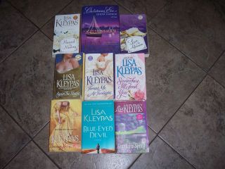 Lot of 9 Lisa Kleypas Historical Romance Books
