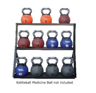 Aeromat Kettlebell Medicine Ball Rack New