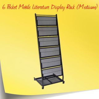 Pocket Mobile Literature Display Rack Medium