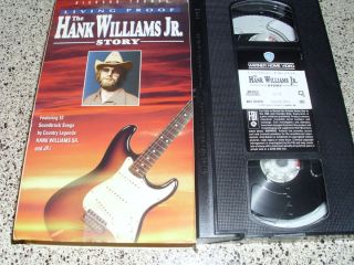 The Hank Williams Jr Story Living Proof VHS Richard Thomas