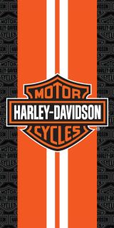 Harley Davidson Towel Beach Bath Motorcycle Chopper Biker Collectible