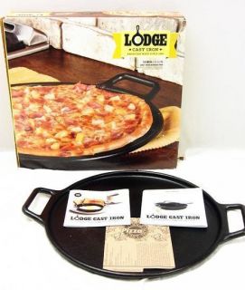 Lodge Pro Logic Cast Iron 14 Pizza Pan Cookware Grill Pan Black