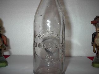 Clear Glass Harris Lithia Springs Co Soda Bottle Waterloo SC