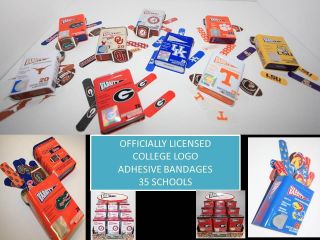 Collegiate Adhesive Bandaids College Adhesive Bandage w Logos