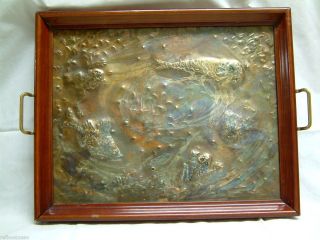 Tooled Copper and Jeweled Tray 1915 Rookwood s Maria Longworth Storer