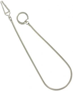 Silver RP Belt Hook Ring Keyring 16 Long Key Chain