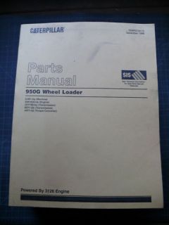 Cat Caterpillar 950G Wheel Loader Parts Manual Book Catalog Index