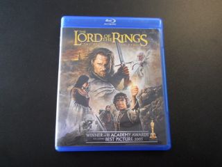 LORD OF THE RINGS RETURN OF THE KING 2 DISC BLU RAY SET USED!! GREAT