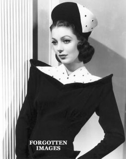 Loretta Young 1940s Glamour Fashion Photograph