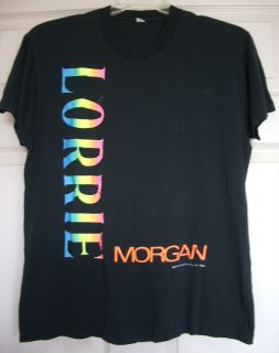Lorrie Morgan Black Tshirt w Colorful Lettering Size XL