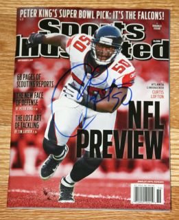 Curtis Lofton Atlanta Falcons Signed Sports Illustrated NFL Preview