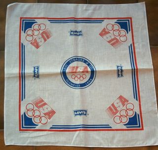Clothe Scarf Olympic Games Los Angeles 1984 from Levi Strauss