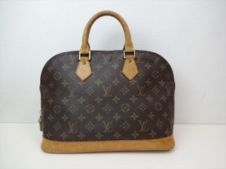 Authentic Used Louis Vuitton Handbag Alma Monogram ID 123